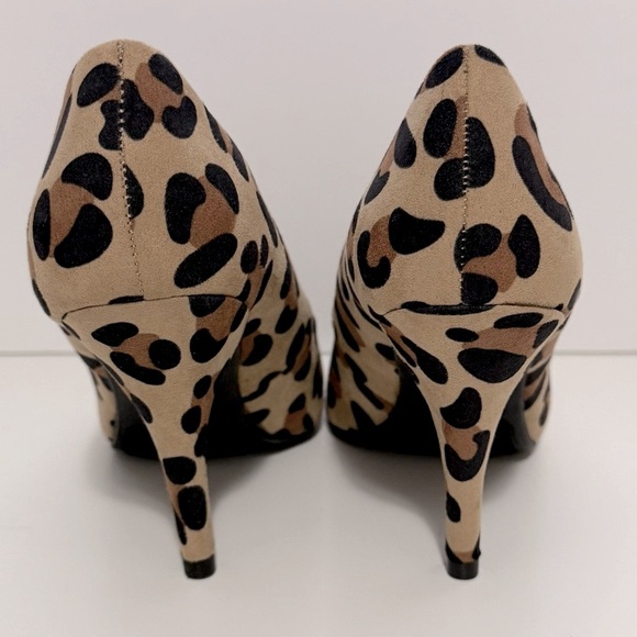 Fergalicious Leopard Print Stiletto Heels - Size 6 - Picture 10 of 11
